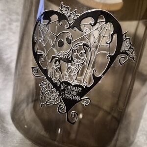 Disney The Nightmare Before Christmas Black and Clear Decorative Jar